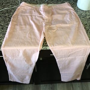 Pink J. Crew chino pants